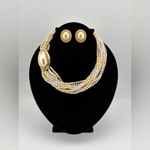 Vintage Ciner Necklace & Earrings Set